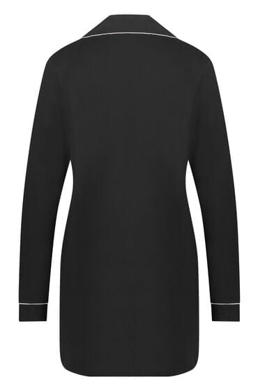 Hunkemöller Dames Nachtmode Nachthemd Jersey Essential - Zwart - maat S