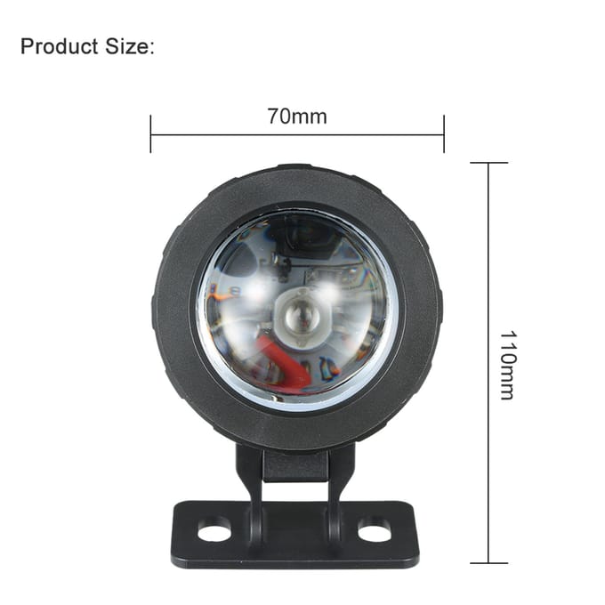 AC85-265V 10W RGB LED lampe submersible de lumière sous-marine avec télécommande 16 couleurs changeantes EU Plug noir