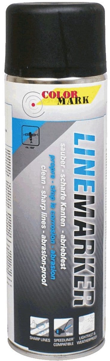 COLORMARK Linemarker - Zwart - 500 ml - Afwerkingslaag