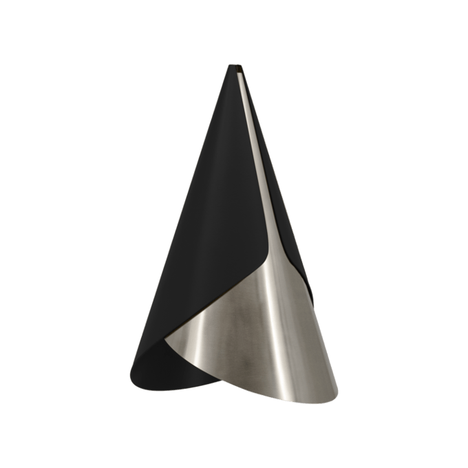 UMAGE Cornet Lampenkap - Black/Steel