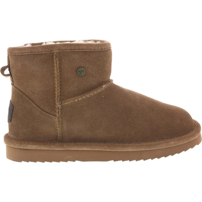 Warmbat Wallaby Suede Boot Dames Laarzen - Cognac