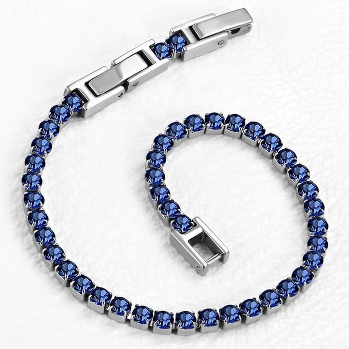 Montebello Armband Catinca Blue - 316L Staal - 3mm - 18+3cm
