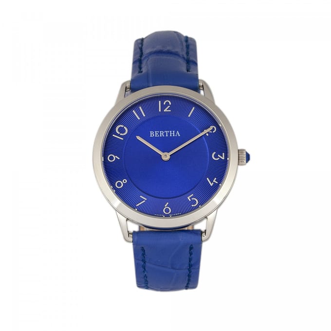 Bertha Abby Zwitsers horloge met leren band