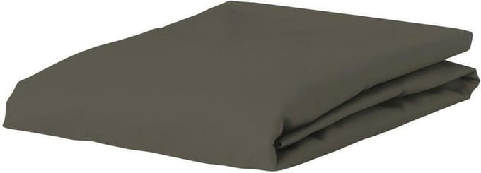 ESSENZA Satin Hoeslaken Taupe - 90x200 cm