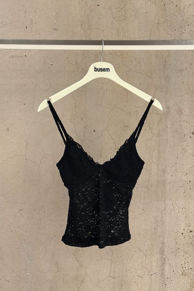 Aansluitende Geribbelde V-Hals Camisole Top