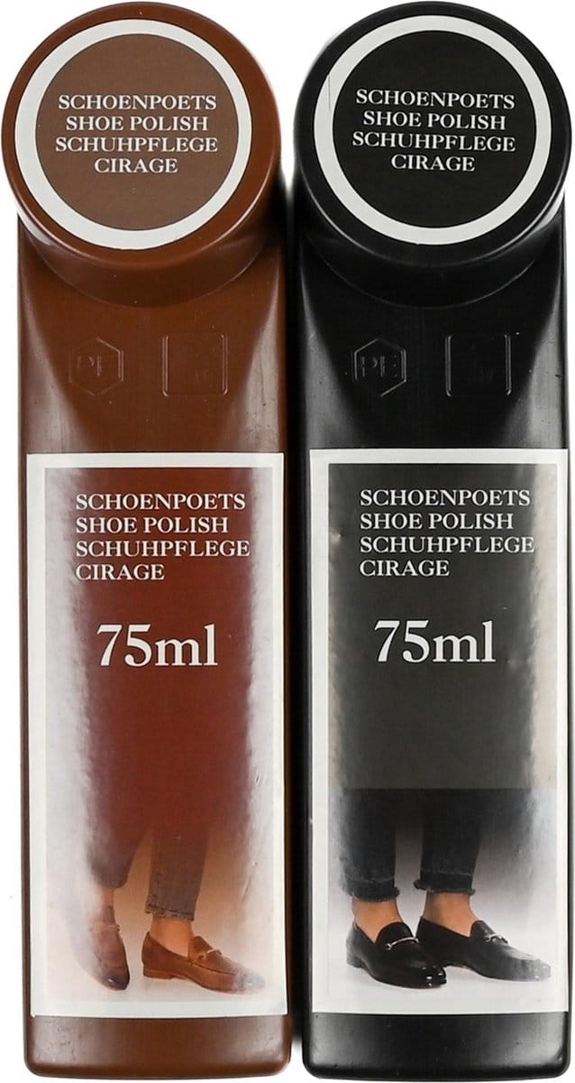 Benson Schoenpoetsset - Zwart en bruin - 2-delig - 75 ml per dispenser
