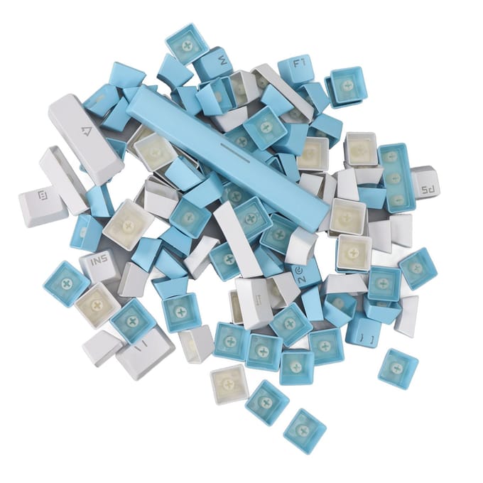 Keycap Computer Universeel Slijtvast Dubbele Kleurafstemming Ergonomisch Doorschijnend KeycapBlauw veelkleurig