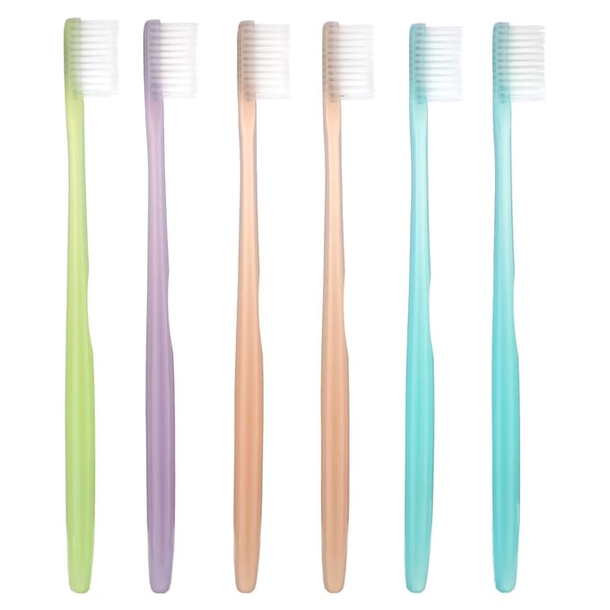 Kent, brosse à dents ultra douce, compacte, 6 brosses à dents blue