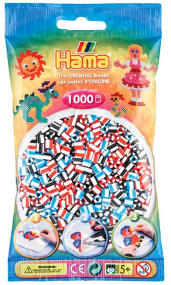 Hama - Strijkkralen - 1000 stuks, 2-kleurig gemengd