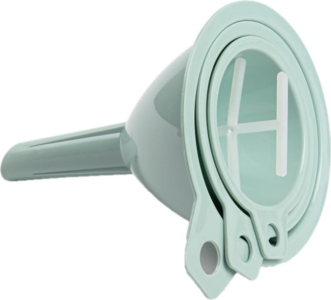 PlasticForte Techters - 3x delig - mintgroen - verschillende formaten - 6.5 , 8 en 9.5 cm