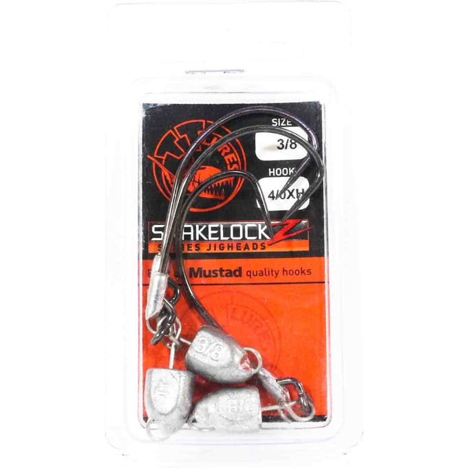 Tackle Tactics TT SnakelockZ jigkop 3/8 oz 4/0 XH 3/pak (6542)