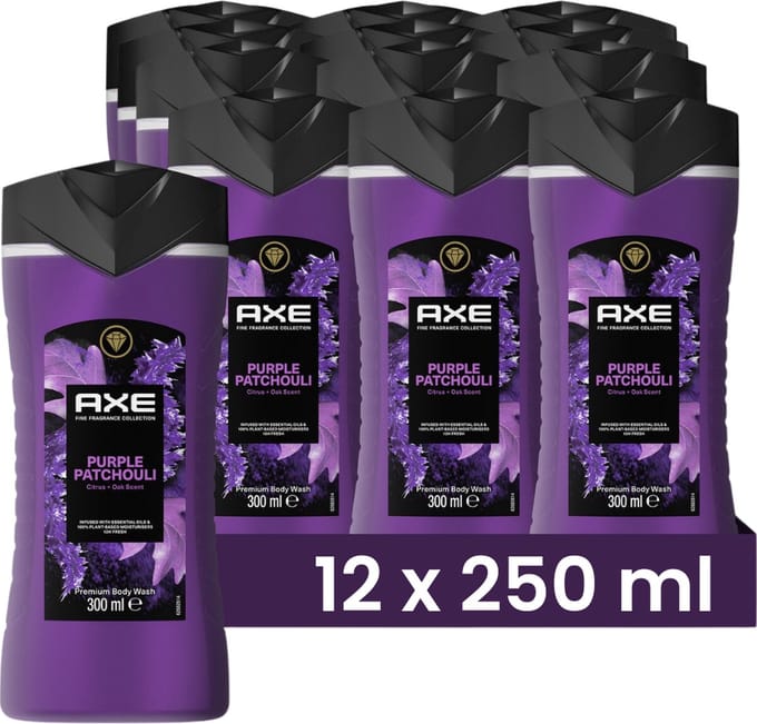 Axe Fine Fragrances Shower Gel Purple Patchouli 300ml 12x