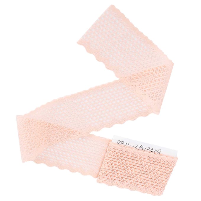 Kantlint Ruitpatroon Decoreren Ontwerpen Kleding DIY Knutselen 10 Yard 4cm Breed Lichtroze beige