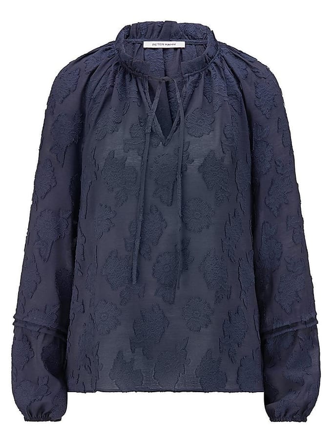 Blouse Van Peter Hahn blauw
