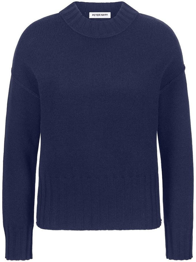 Trui ronde hals en lange mouwen Van Peter Hahn blauw