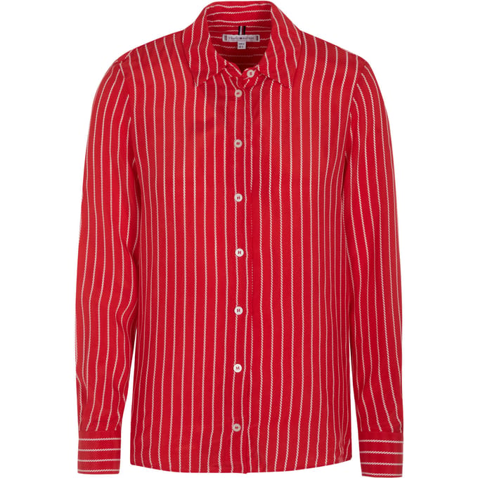 Tommy Hilfiger CUPRO ROPE STP Blouse rood