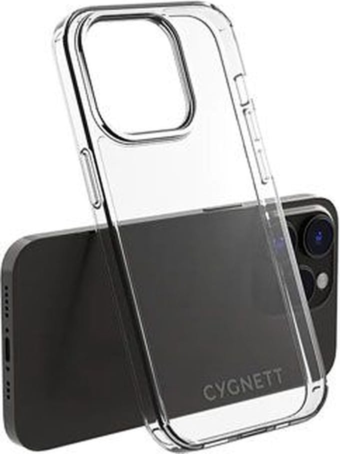 Cygnett, AeroShield-hoesje Geschikt voor Apple iPhone 14 Pro, Transparant