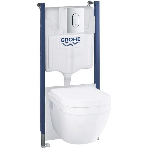 Grohe Solido 5 in 1 set for WC with Euro ceramic washdown WC, installation height 113 cm 39700000