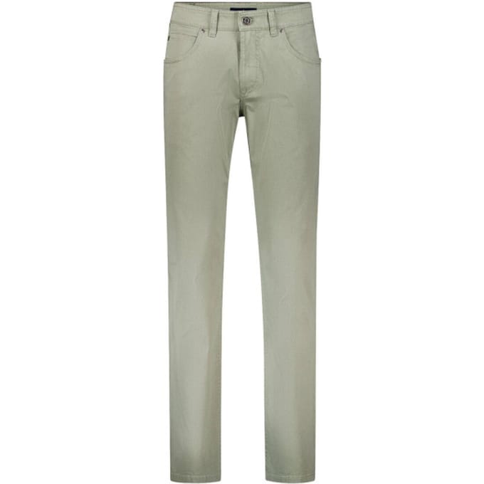 Gardeur Broek Bill Fine Pattern Cotton Comfort Stretch Soft Wash-out Effects Khaki / male