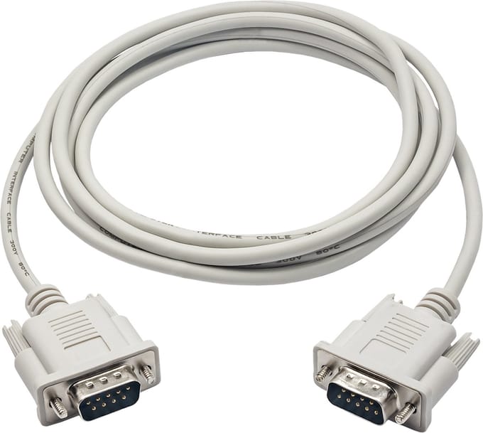 Akyga Rs-232 Kabel Ak-Co-03 2M M/M Voor Computer, Printer En Andere Apparaten