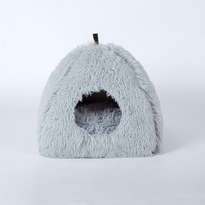 Peluche Nid Triangle Peluche Fermé Hiver Chaud Nid Chat Lit Chat 40*40*37CM