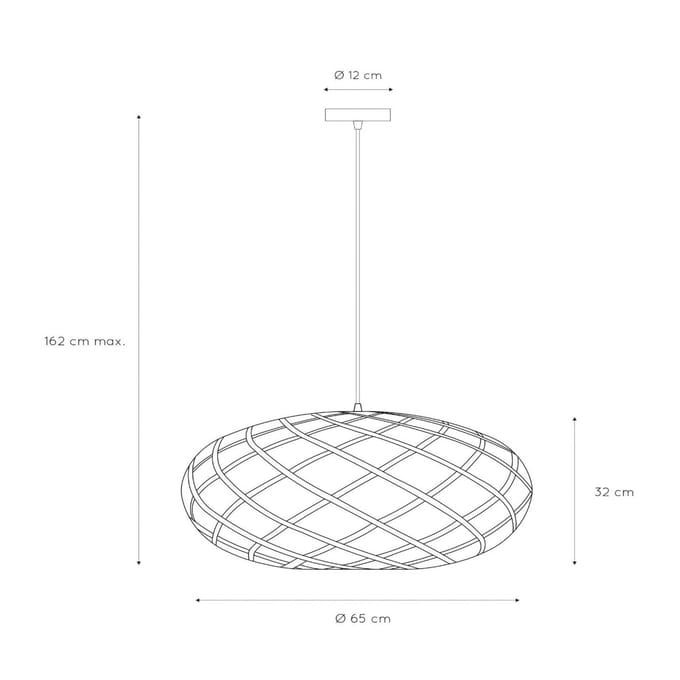 Lucide WOLFRAM - Hanglamp - Ø 65 cm - 1xE27 - Mat Goud / Messing
