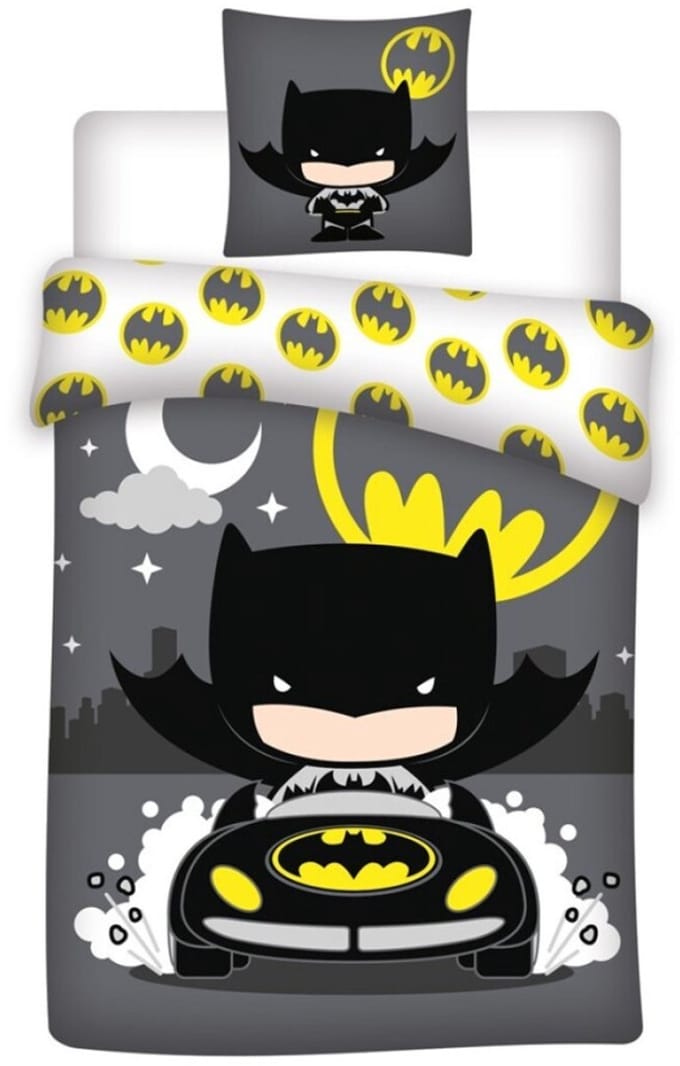 Batman Dekbedovertrek Batmobile 140 x 200 cm - katoen -65 x 65 cm