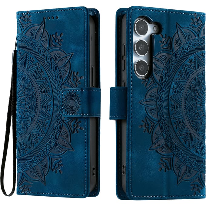 Comfycase Samsung Galaxy S26 Plus Mandala Bookcase Blauw