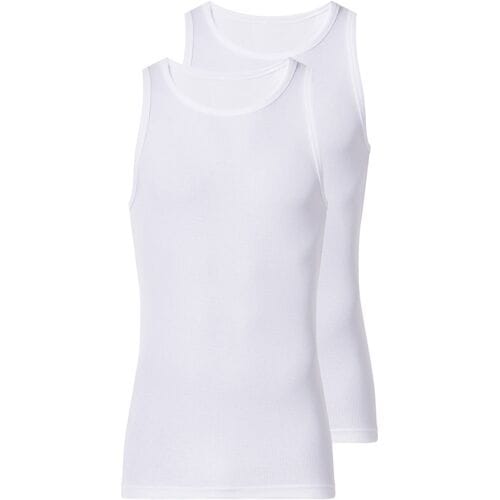 esmara Men Set van 2 heren hemden (Wit, M)