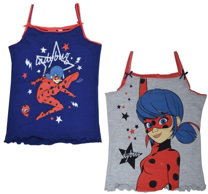 Miraculous Ladybug Kids Tanktop 2-pack set 110/116 cm