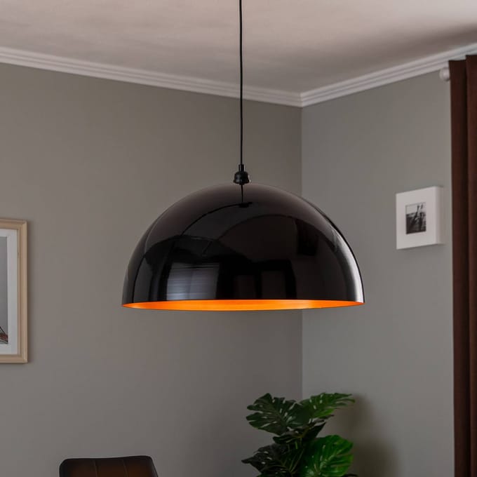 Opviq Berceste 237-S hanglamp Ø60cm zwart/goud