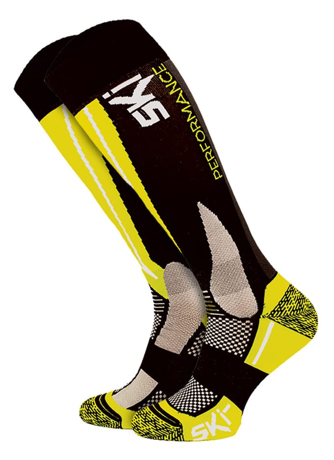 Technische Skisokken | COMODO | High-Performance Kniehoog Snowboardsokken | Heren & Dames - Geel