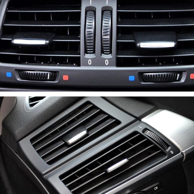 Vervanging van de lipclip van de A/C-luchtroosteruitlaat voor BMW X5 E70 2006-2012, X6 E71 2008-2013 Front  Row zwart