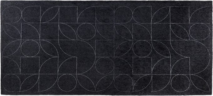 MD Entree - Design mat - Universal - Geometric Lines - Vloerkleed - Antislip - Machine wasbaar - 67 x 150 cm