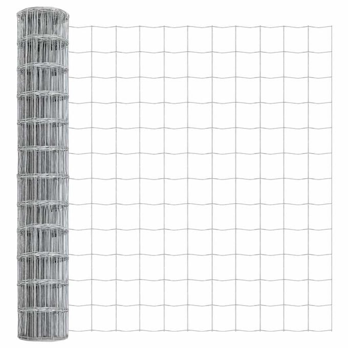 vidaXL - Euro - Hek - 1 - x - 25 - m - PVC-gelaagd - ijzer