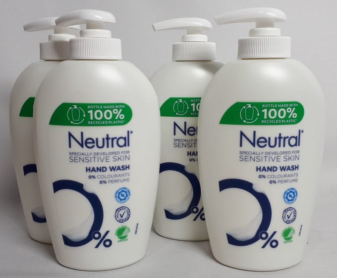 Neutral - Handzeep - Hand Wash - Sensitive Skin - 250ml x 4