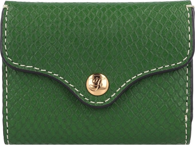 FOSSIL Portemonnee Heritage Trifold Medium Green Groene
