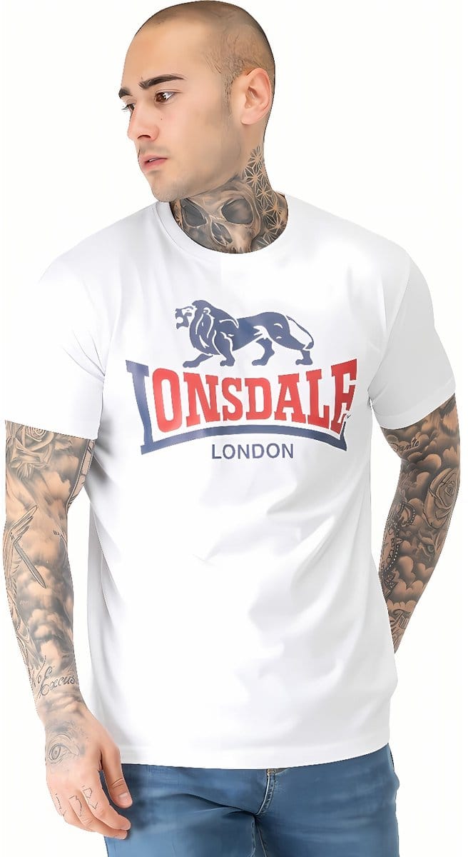 Lonsdale Lion Two Tone heren T-shirt regular fit