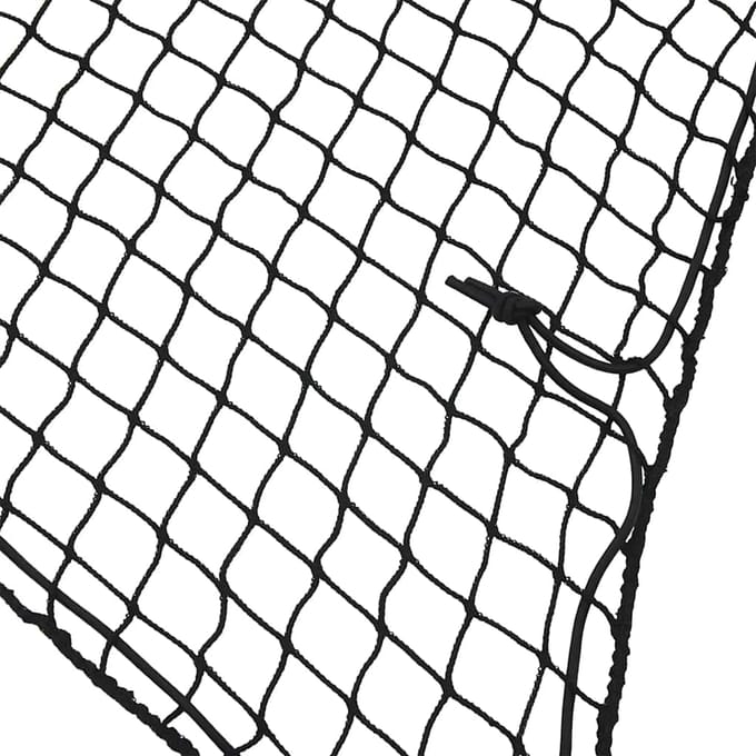vidaXL - Aanhangwagennet - elastisch - touw - 6x3 - m - polypropeen - zwart