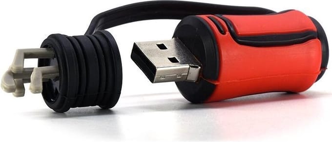 Golftas 128GB 3.0 usb stick rood