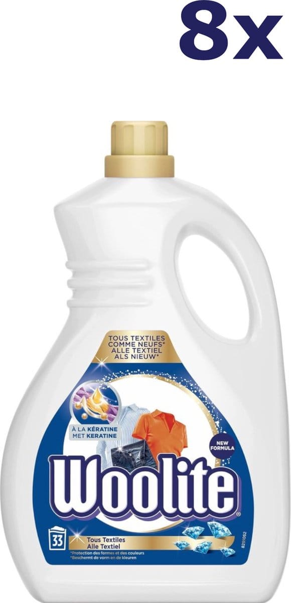 8x Woolite Liquid - 33sc2L - alle textiel