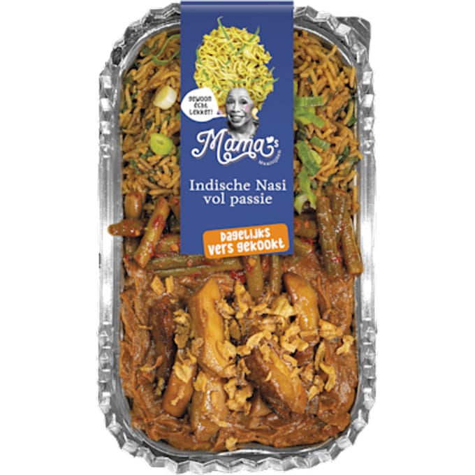 Indische nasi met kippendijsaté