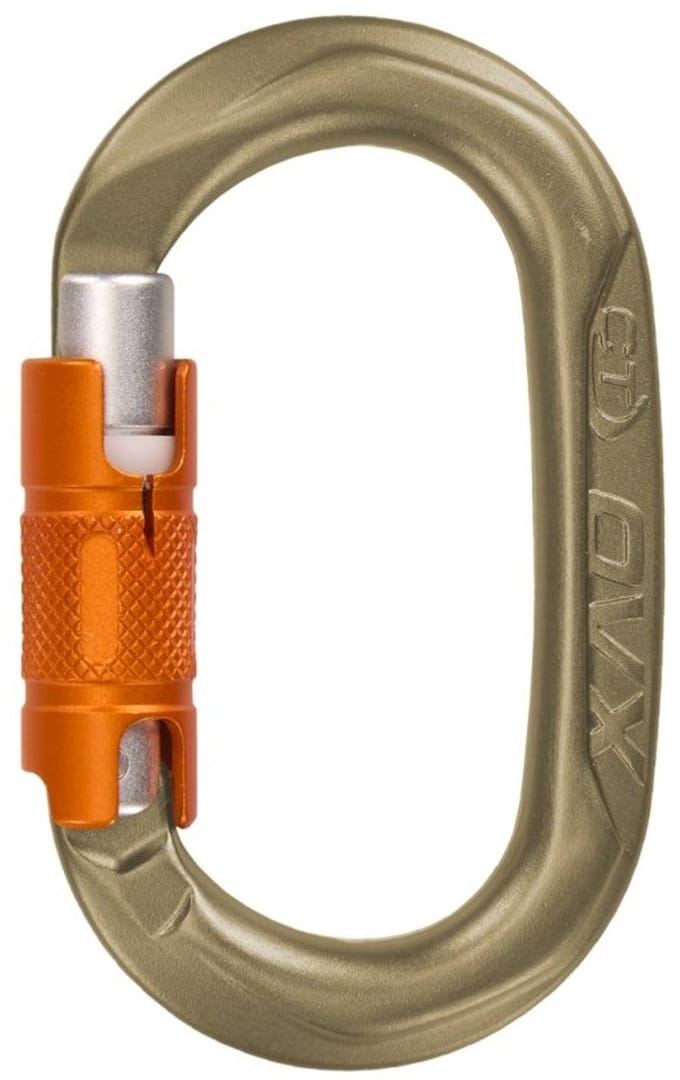 Skylotec OVX TG HC tri-lock hard coated karabijnhaak - goud