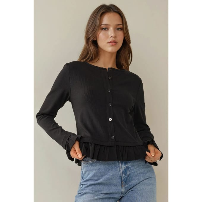 Getailleerde Coltrui Gebreide Cardigan