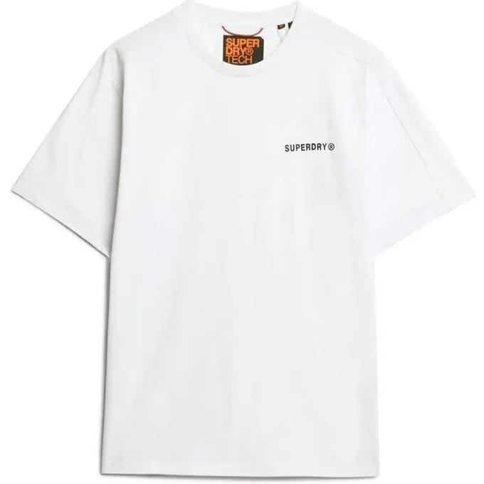 Superdry Tech T-shirt met Relaxte Pasvorm Wit Grootte: M