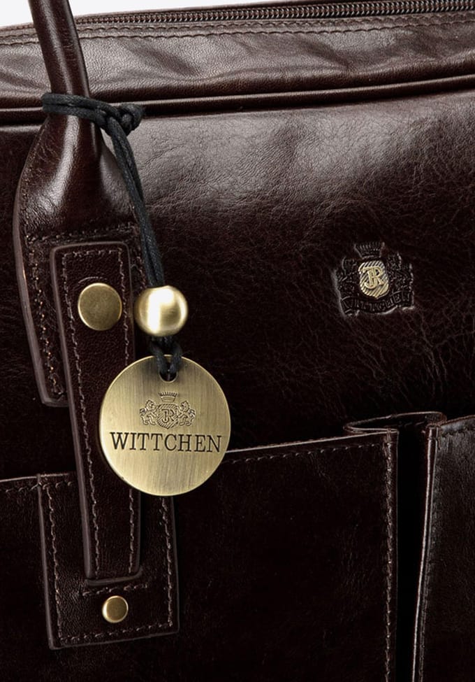 Wittchen Da Vinci Collection - Dames Laptoptas - Bruin - Echt Leer - Accessoires