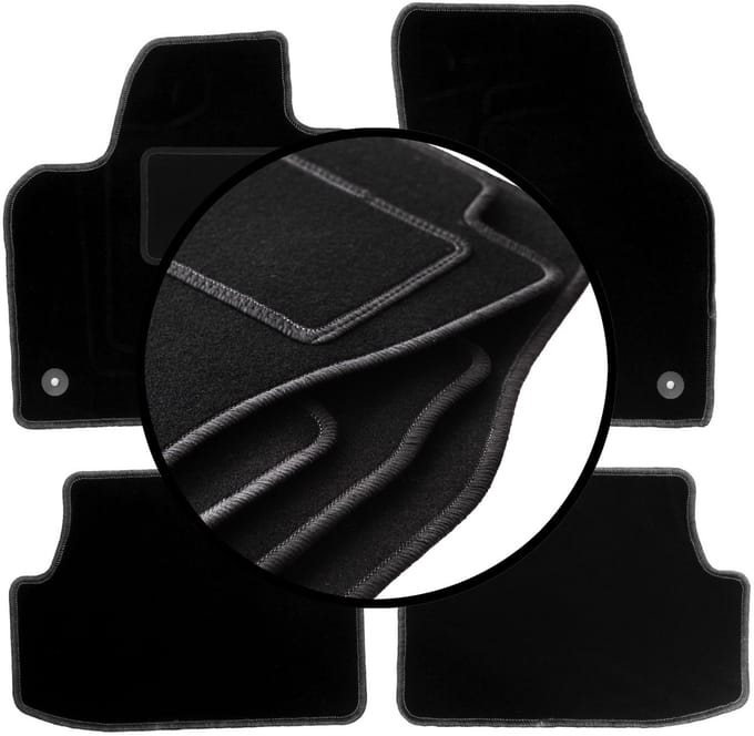 Complete set veloursmatten voor: Volkswagen Polo VI hatchback (2017-)