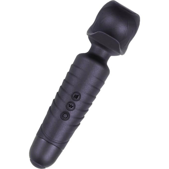 ManWan - Man.Wand EVO - Oplaadbare Masturbator èn Wand Vibrator - Black Plum