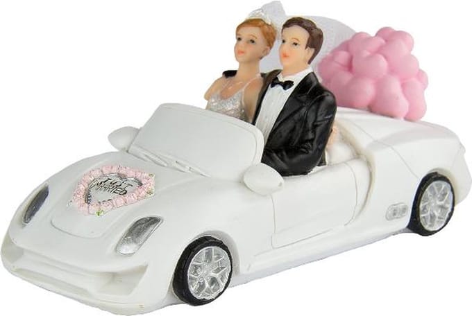 Folat - Trouwfiguurtjes in Cabriolet/stk