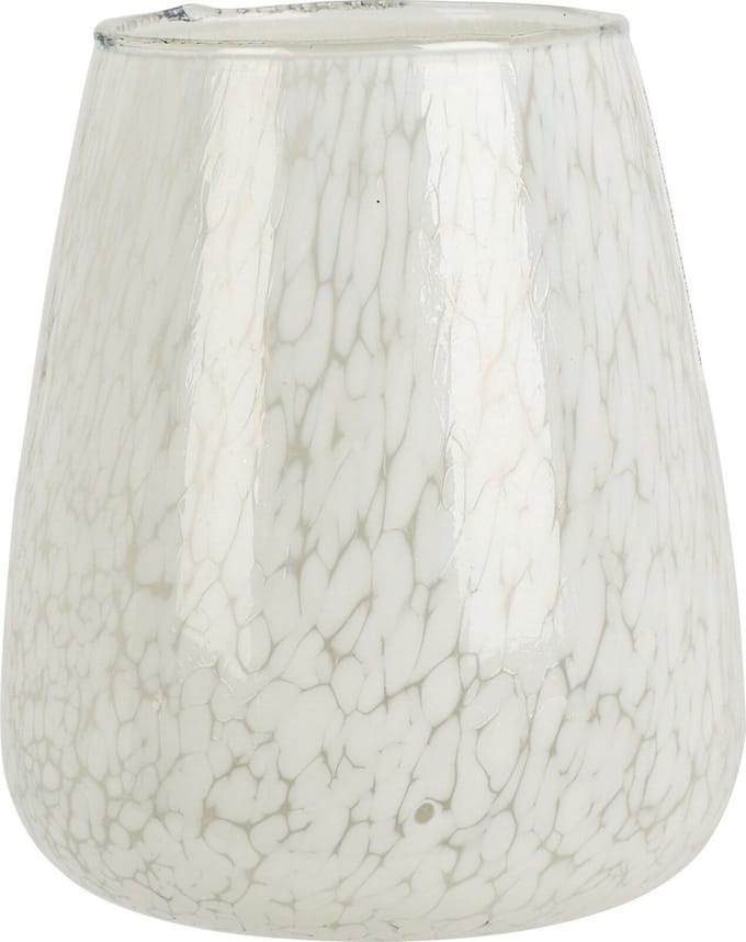 Theelichthouder glas marble white decoratie speelgoed.